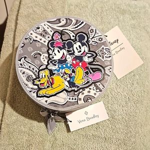 Fun Disney Whimsy bag by Vera Bradley -  gray zippered bag NWT